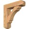 Ekena Millwork Olympic Craftsman Smooth Bracket w/ Offset Brace, Western Red Cedar, 7 1/2"W x 30"D x 30"H BKT0806X30X30OLY04SWR - alternate 1